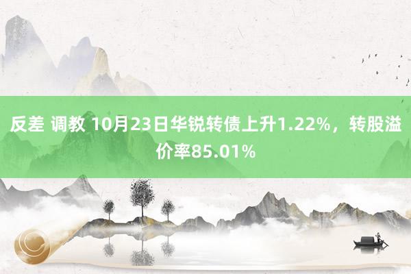 反差 调教 10月23日华锐转债上升1.22%，转股溢价率85.01%