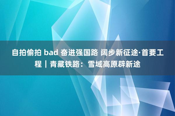 自拍偷拍 bad 奋进强国路 阔步新征途·首要工程｜青藏铁路：雪域高原辟新途