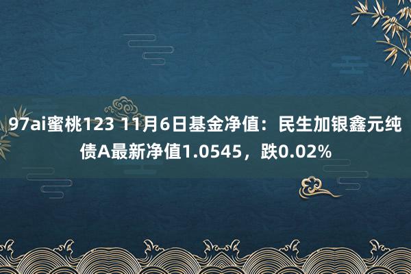 97ai蜜桃123 11月6日基金净值：民生加银鑫元纯债A最新净值1.0545，跌0.02%