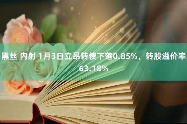 黑丝 内射 1月3日立昂转债下落0.85%，转股溢价率63.18%